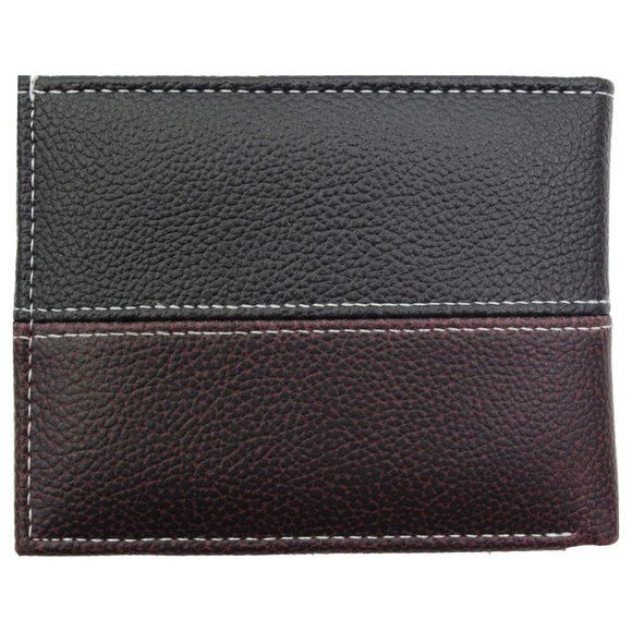 Mens Bifold Vegan Leather Wallet in Gift Box - Picture 6 of 11
